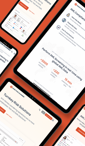 sanction scanner web design